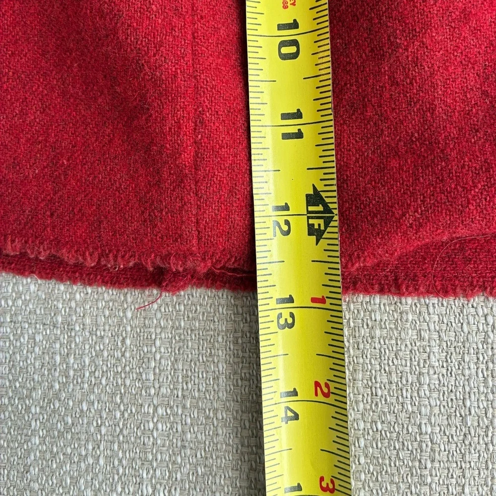 Vintage American Eagle Skirt Women’s 8 Low Rise Micro Mini Skirt Red Ruffled Y2K